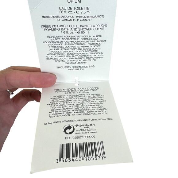 Yves Saint Laurent NWT Opium Red Iridescent Tasseled Zippered Makeup Bag Pouch - Picture 8 of 8